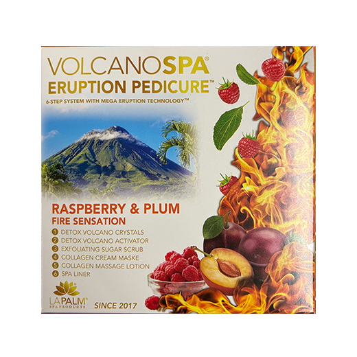 volcano pedicure 6step/raspberry&plum